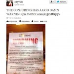 conjuring les dossiers warren affiche alerte