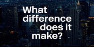 what difference does it make