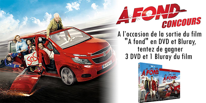 [Concours] À FOND, 3 DVD + 1 Blu-Ray à gagner !